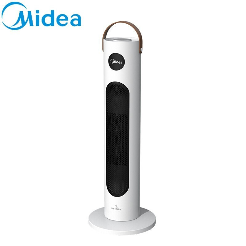 美的立式取暖器暖风机PTC陶瓷发热无光防火材料摇头冷暖2000W家用跌倒断电便携 白色NFW-MO高清大图