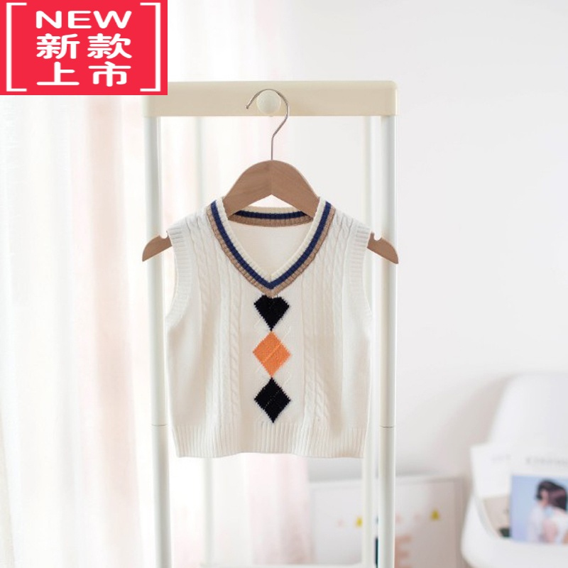 可莉允女童圆领毛衣儿童手工蝴蝶结针织衫小女孩打底宝宝秋冬套头毛线衣