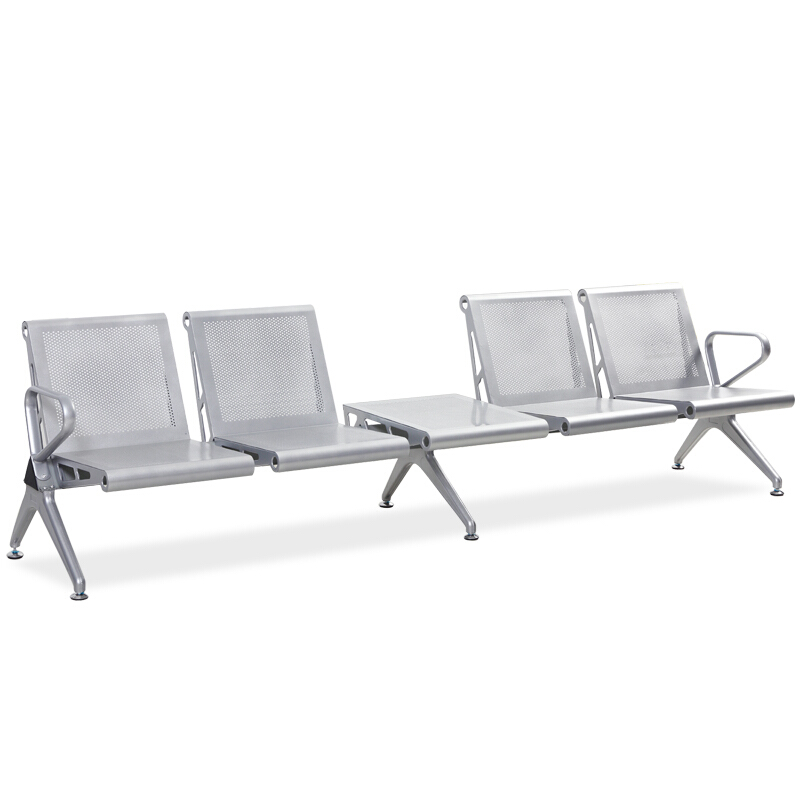 绵冠MIANGUAN机场椅候车椅连排椅医院候诊椅输液椅银行等候椅 四人位带茶几