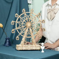若态若来拼图立体3d模型成年木质拼装减压diy手工生日礼物玩具 心·动—摩天轮