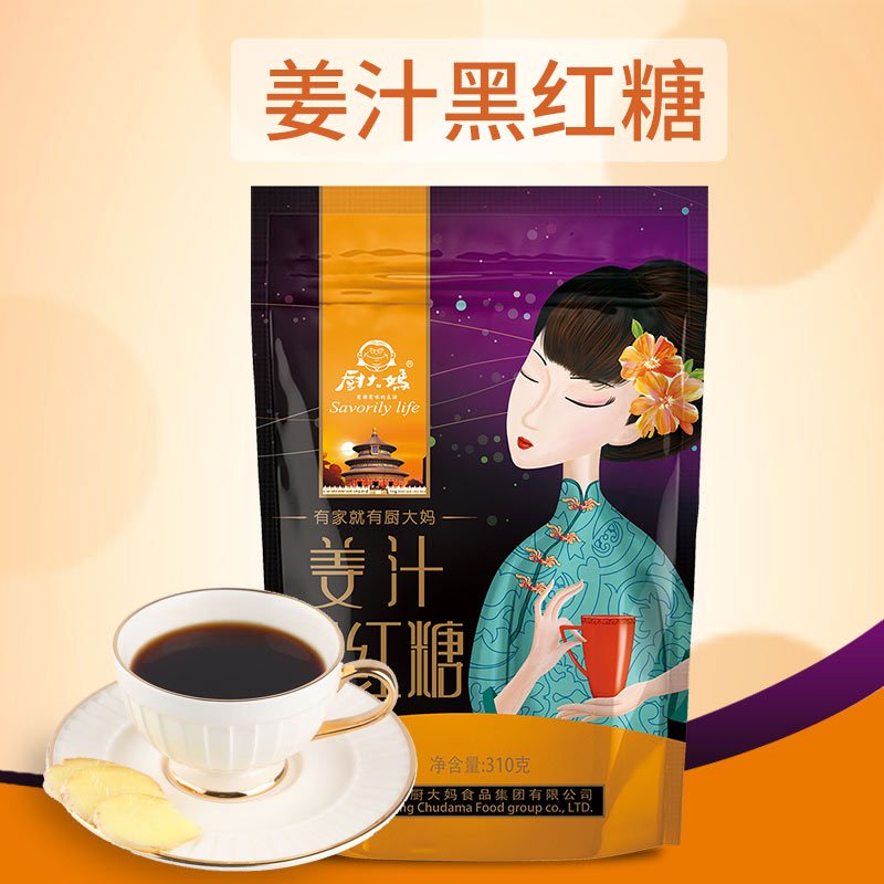 厨大妈姜汁黑红糖310g