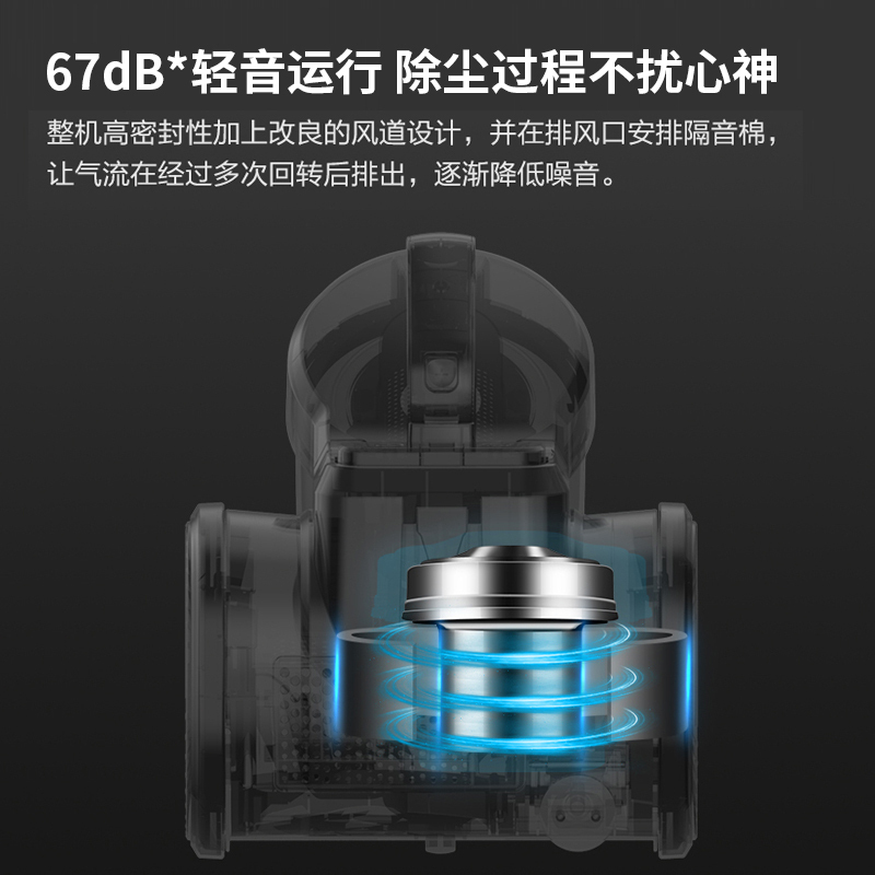 海尔(Haier)卧式吸尘器大吸力家用强力大功率手持式小型家务清洁吸成器HZW1207Z