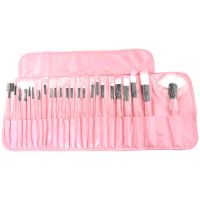 24支粉色套刷 (1套)12-32支化妆工具套装粉色绑带刷包全套彩妆组合原木色黑包