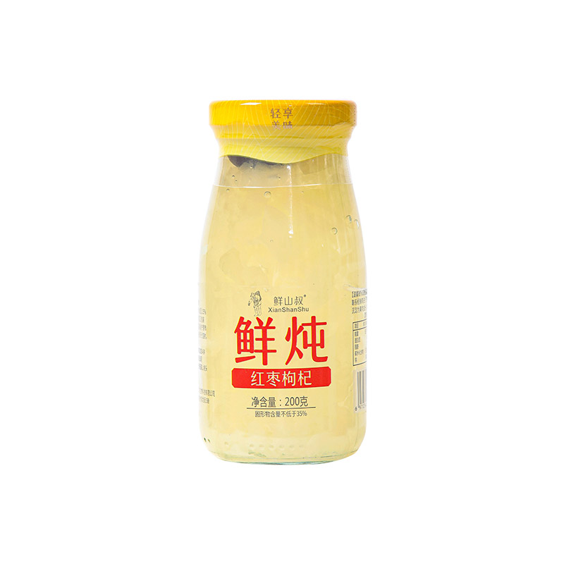 鲜山叔 鲜炖银耳羹 红枣口味200g*6瓶