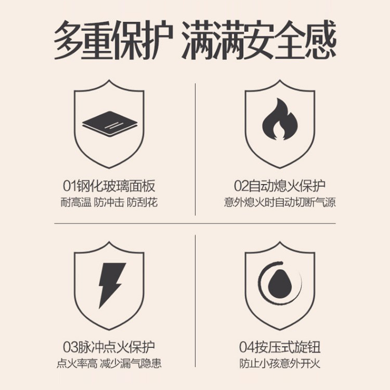 万和(Vanward) 天然气燃气灶JZT-C3L560 台式嵌入式燃气灶 4.5kW大火力 钢化玻璃面板双灶 一级能效