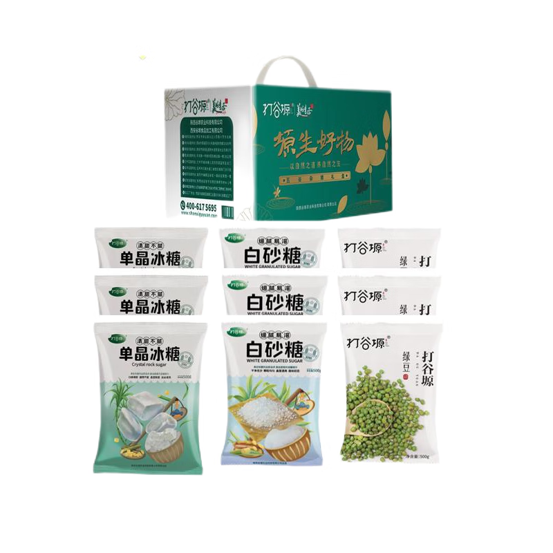 打谷塬冰糖白糖绿豆组合4500g/盒