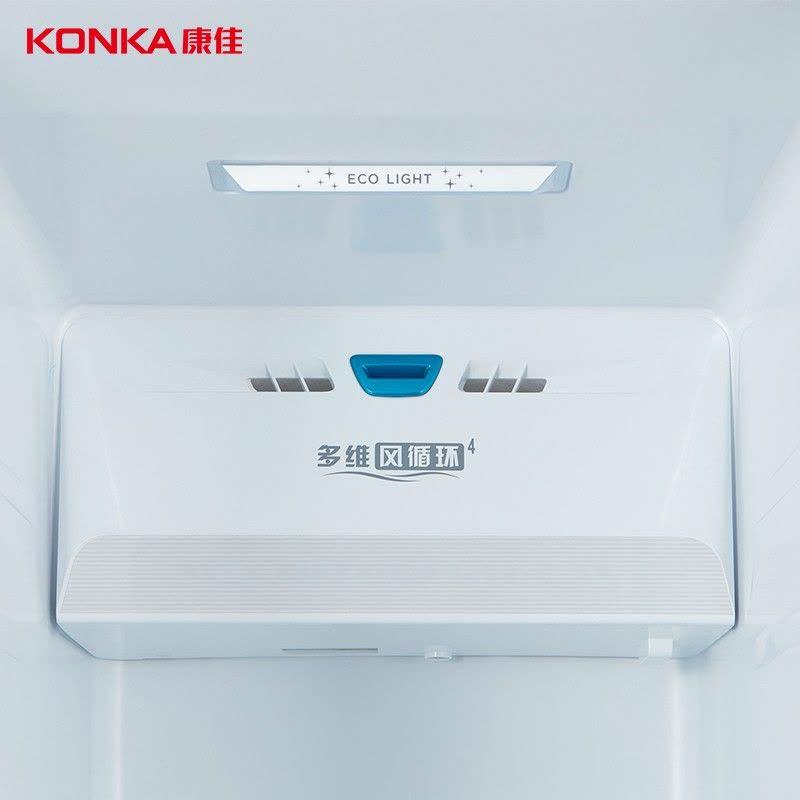 康佳 BCD-605WD5EBLP605升对开门大冰箱风冷无霜 一级变频急速冷冻图片