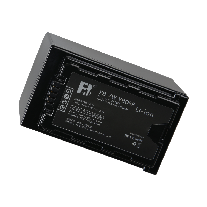 沣标FB-VW-VBD58适用松下UX90 DVX200 UX180 PX298 PV100摄像机VBD78 VBD98高清大图