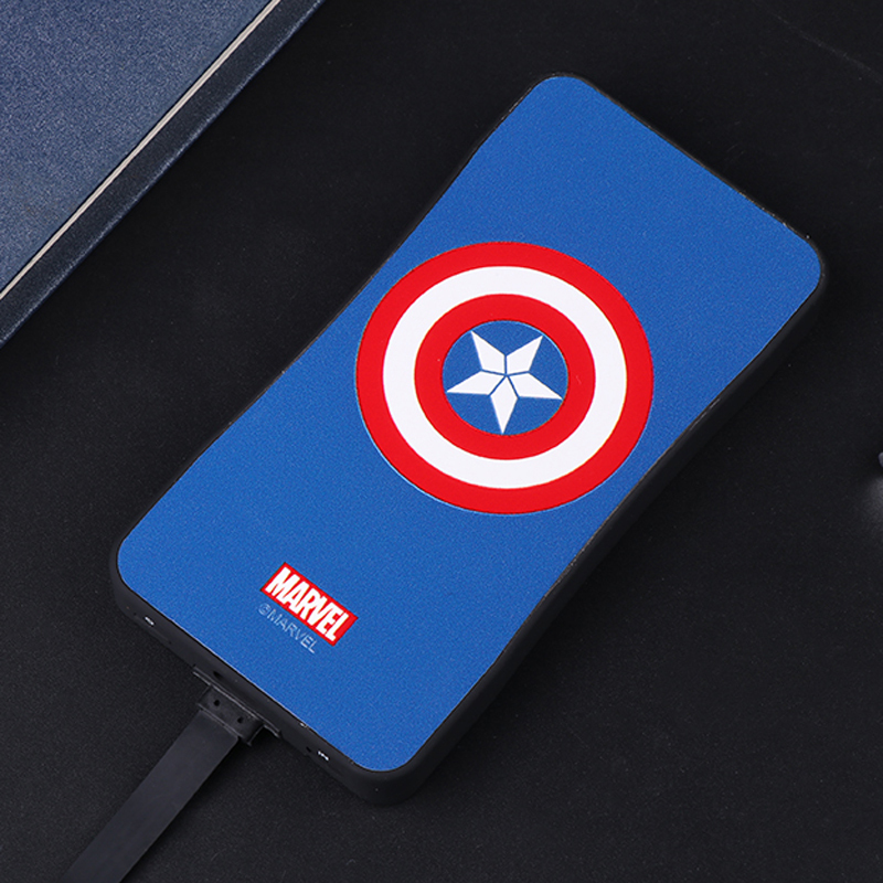 Marvel漫威 移动电源8000mAh 简约系列充电宝-美盾