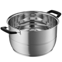 炊大皇(COOKER KING)欧式304双层蒸锅蒸煮同步大容量蒸锅 不挑炉灶28CM ZG28OS