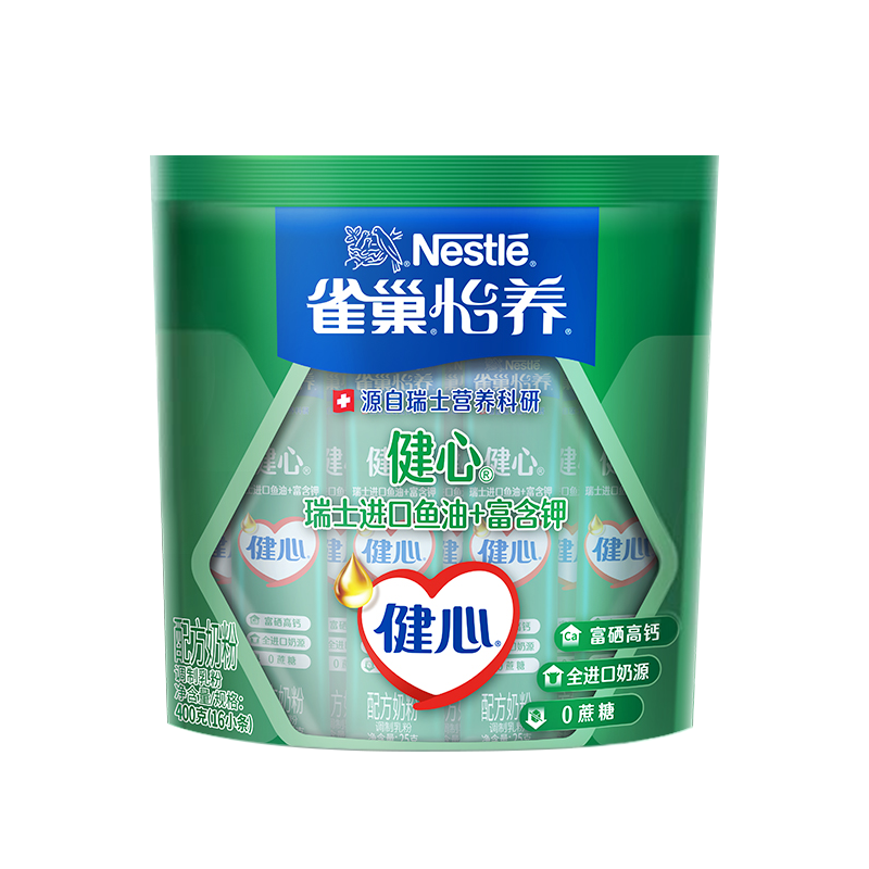 雀巢怡养健心配方奶粉袋装400g高清大图