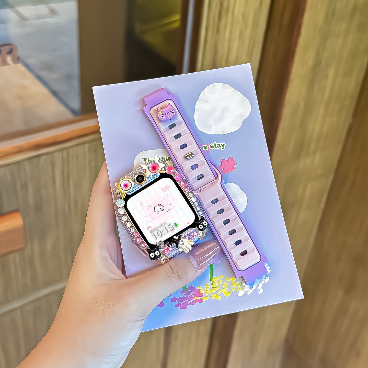 适用小天才电话手表表带Z10/Z9可爱挂脖Z11新款Z8Z7S保护套3139B 小恶 6