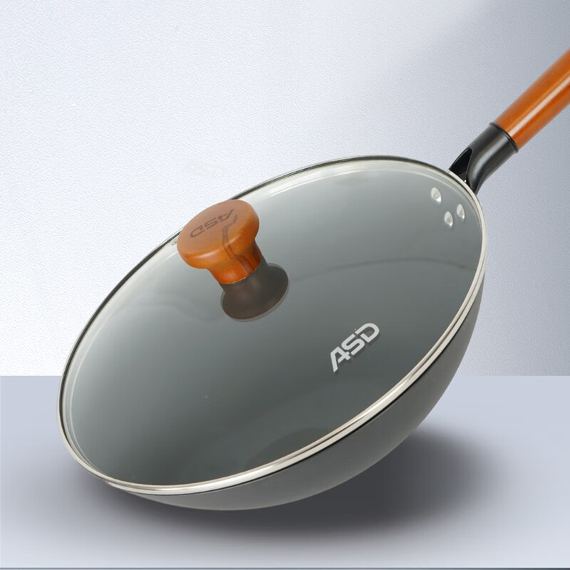 爱仕达(ASD)不易锈 无涂层 精铁 炒锅CF32N6J高清大图