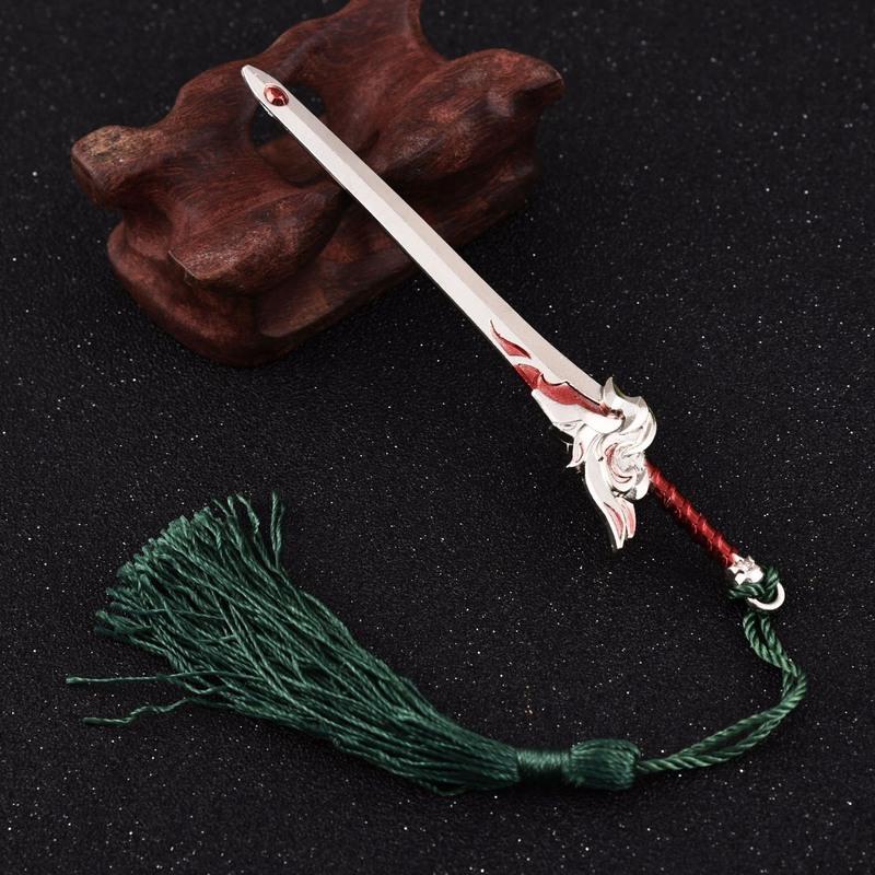 武器模型王者游戏周边手办英雄兵器玩具儿童金属玩具12cm李白凤求凰