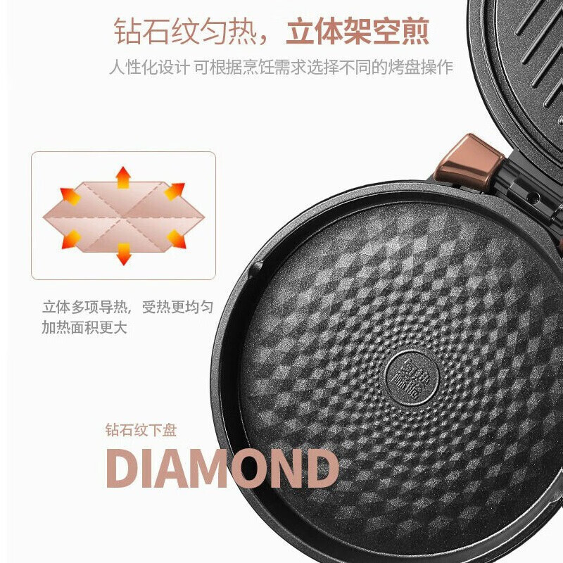 苏泊尔煎烤机30cm大烤盘双面加热独立控温JJ30A848高清大图
