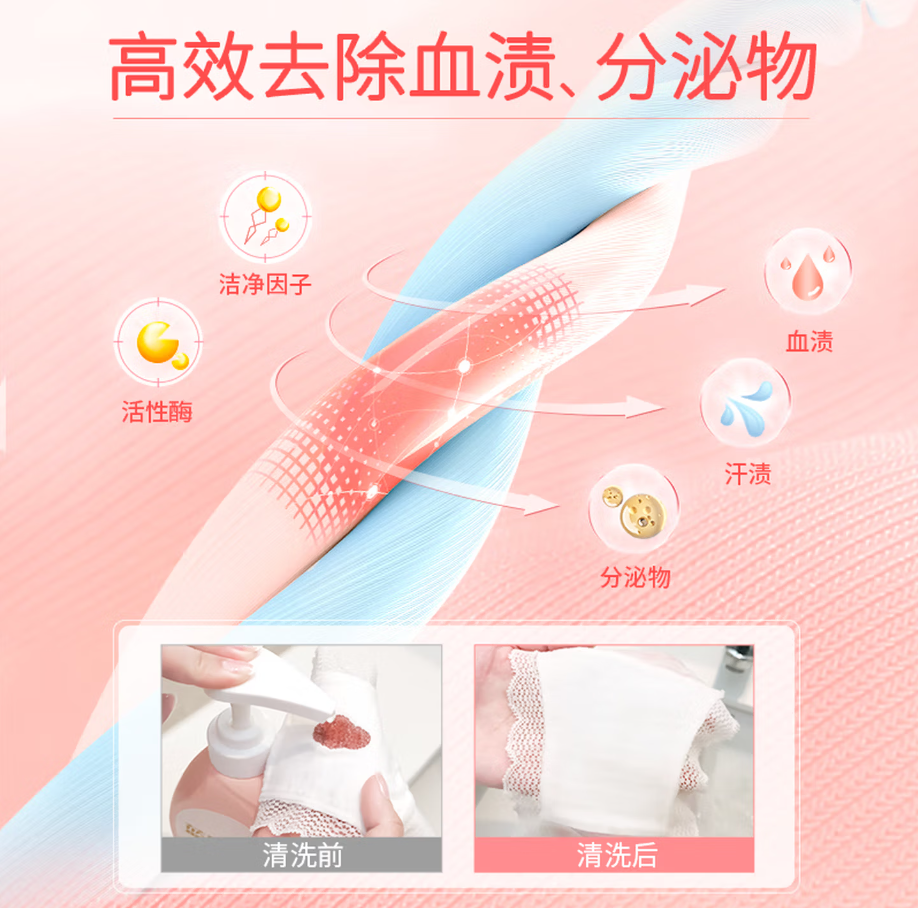 蓝月亮深层洁净洗衣凝珠高效去渍抗菌除菌温和护衣设计高清大图