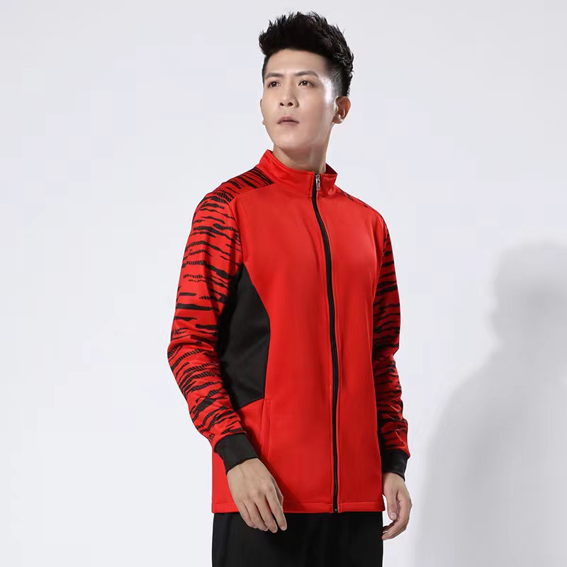 蒙企智品舒适款羽毛球服休闲套装男女长袖运动外套长裤Y-7906