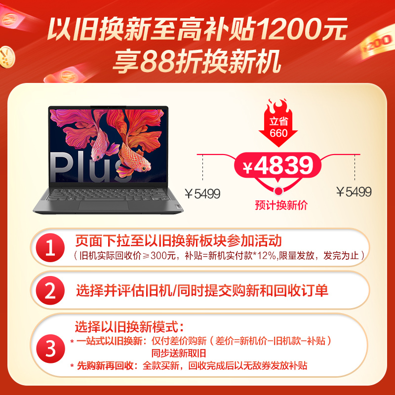 联想(Lenovo)小新Air14Plus锐龙独显版全面屏轻薄本笔记本电脑(6核12线程R5-5600U 16G 512G 2.2K屏 MX450)深空灰