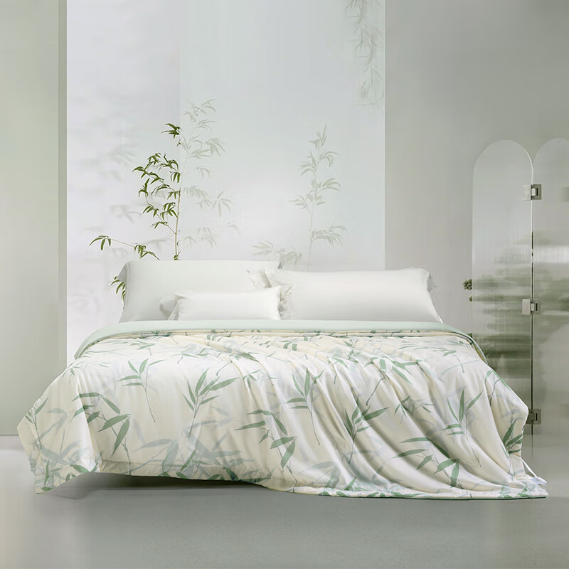 水星家纺夏被空调被DH【线下专柜同款】 缠夏艾草抗菌夏被 150cm×200cm/条