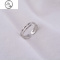 JiMi925银银戒指双层女小众气质高级轻奢个性开口素圈指环ins冷淡风潮