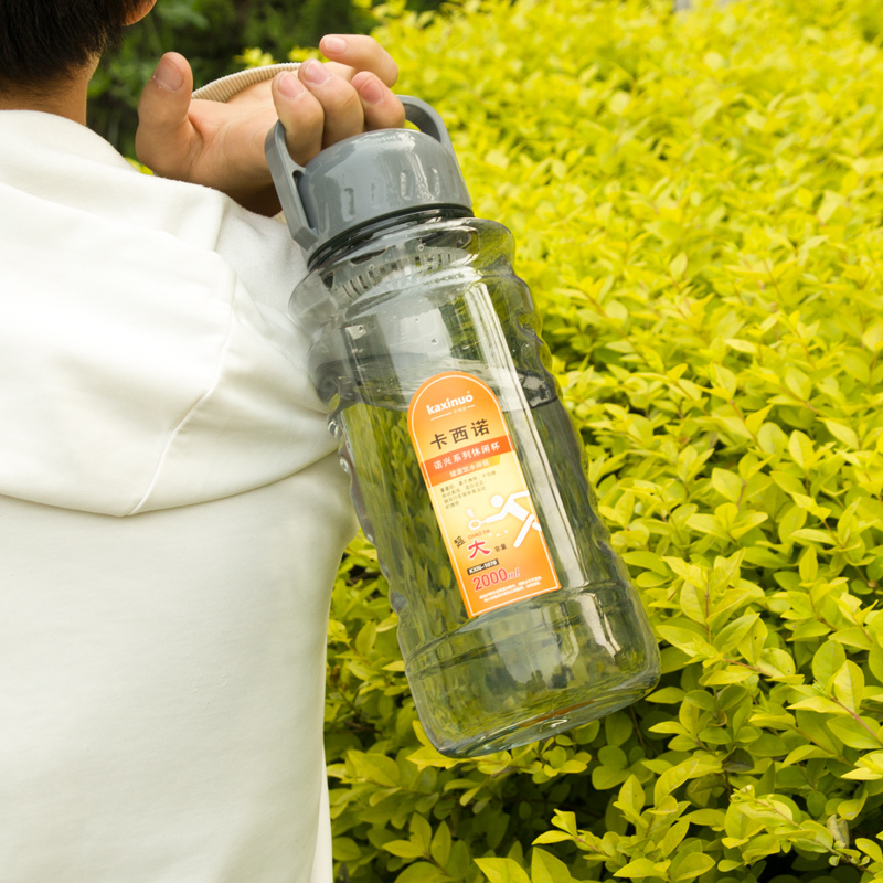 1000ml咖盖咖色杯泡茶水壶塑料水怀大号太空杯工作便携杯外出旅行家庭