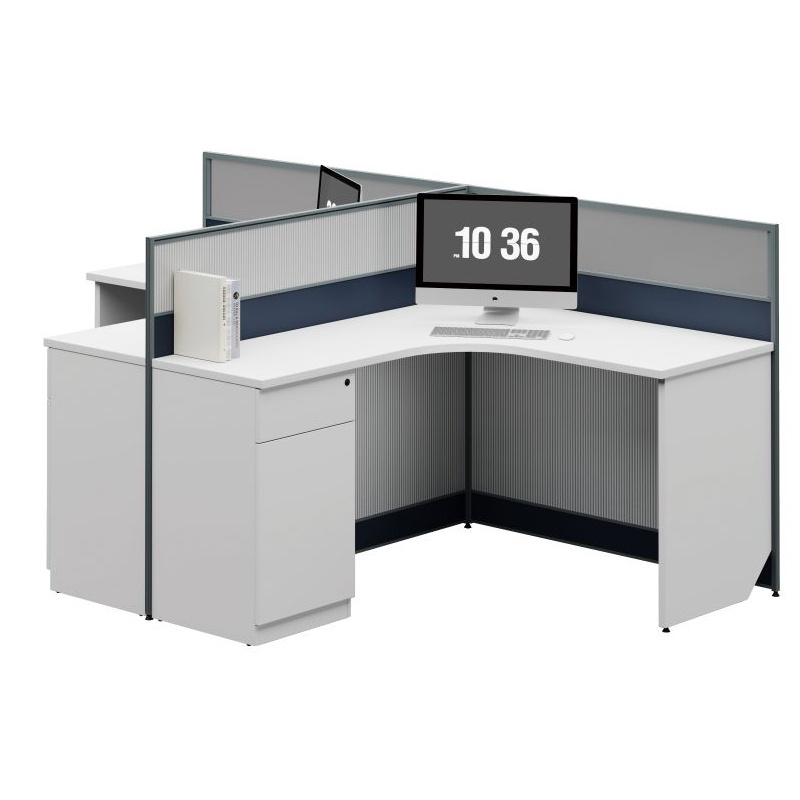 臻远ZYGW-028职员桌办公桌屏风工作卡位 T型双人位