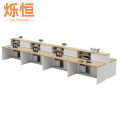 烁恒屏风办公桌八人位张