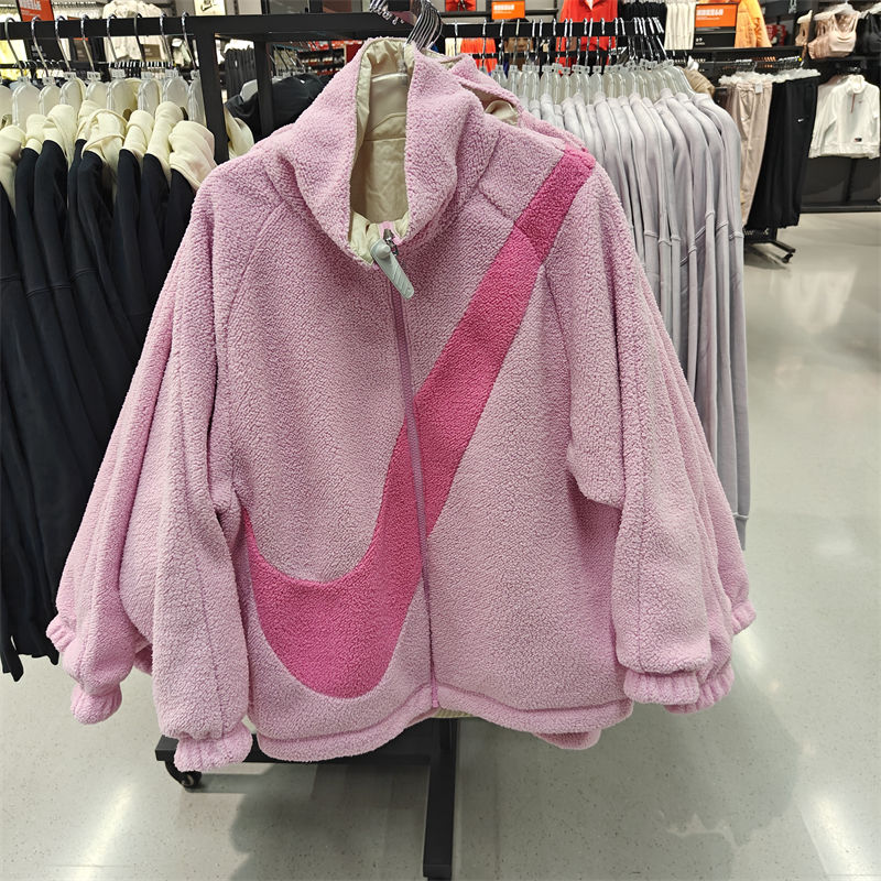 Nike/耐克外套运动休闲舒适保暖大LOGO立领女装夹克FV8443-662 D FV8443-662 M