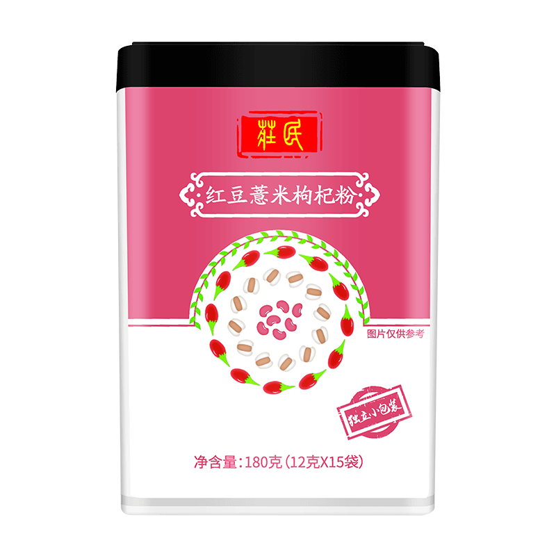 庄民枸杞红豆薏米粉180g/罐 早餐粥五谷养生营养代餐粉 五谷杂粮粥可搭配麦片佐丹力159膳食纤维高清大图