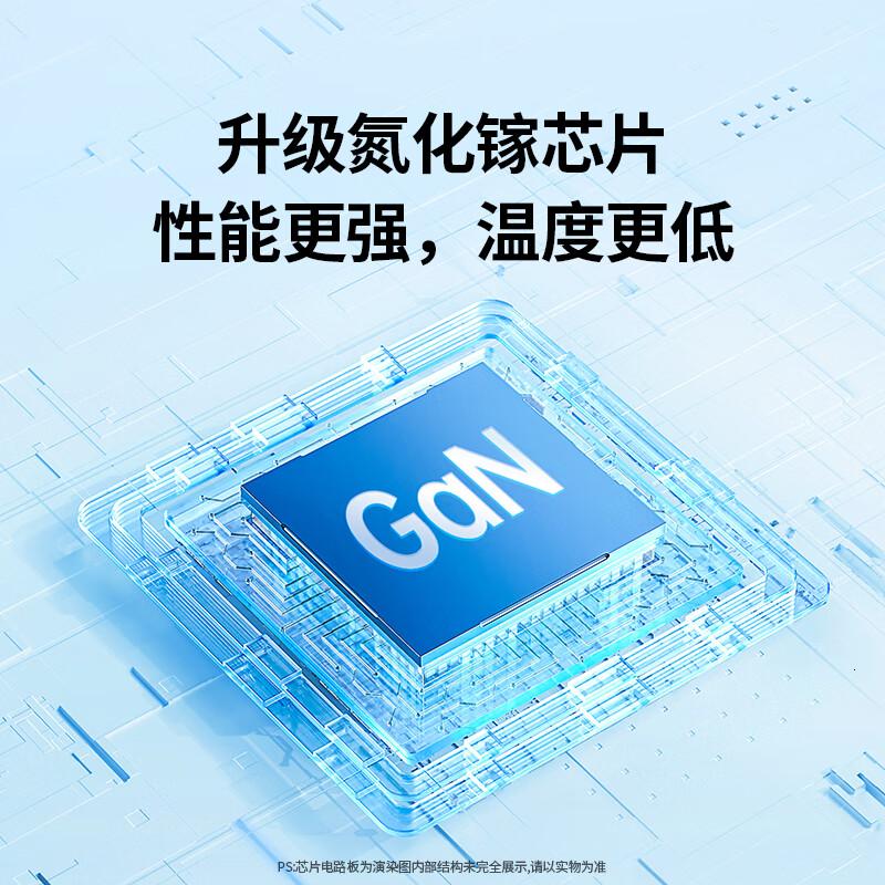绿联氮化镓充电器65W多口快充头USB/Type-C兼容45W适用苹果16e华为Mate70电脑iPad高清大图