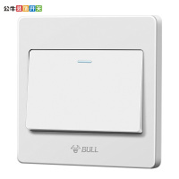 公牛(BULL)开关插座一开多控开关面板G07K134Y 象牙白