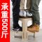 加厚塑料凳子熟胶凳客厅家用成人塑胶板凳高凳餐椅高凳防滑餐桌凳 卡其色(无盖一般款)