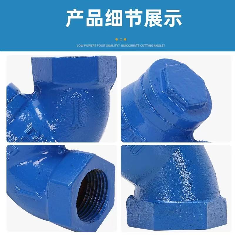 伟鹏双兴 蓝色铸铁丝扣过滤器 DN20 台高清大图