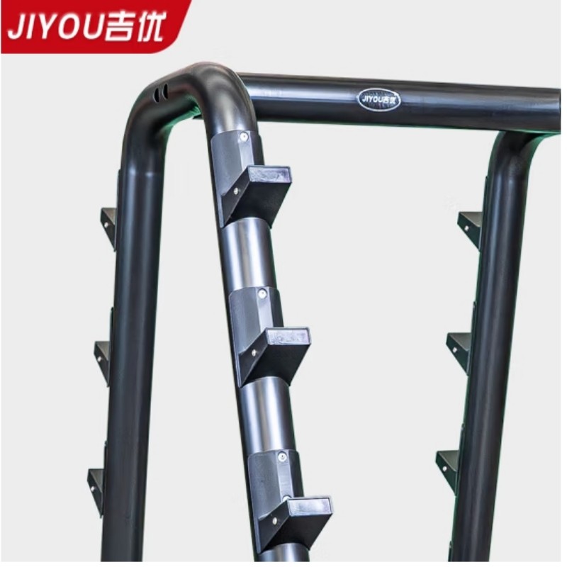 吉优JY-F65商用杠铃架固定杠铃一体式架健身房专用高清大图