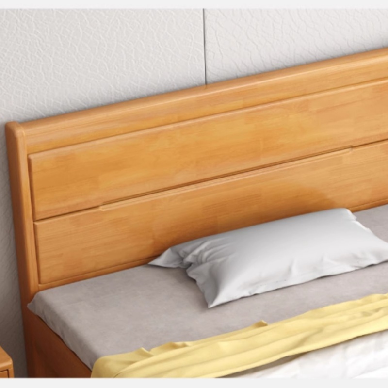 铭思达实木床1.2米含床垫床头柜套高清大图