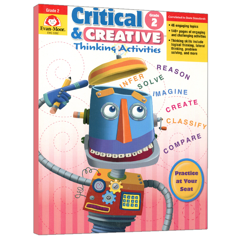 [正版]批判性与创造性思维练习 Evan-Moor Critical and Creative Thinking Ac高清大图