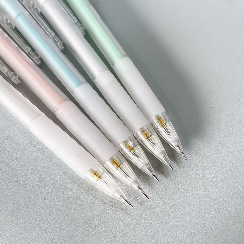 晨光自动铅笔质+ AMPT5701黑0.5 颜色随机3支高清大图