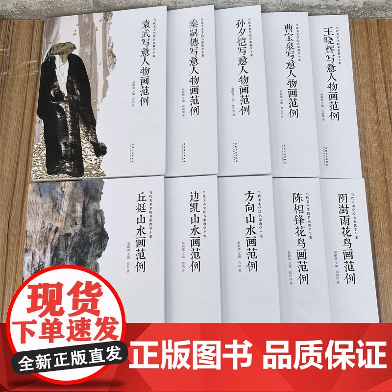 全10册 当代美术学院名家教学个案袁武王晓辉孙夕恺秦嗣德曹宝泉写意人物画范例阴澍雨陈相锋花鸟画范例丘挺方向边凯山山水画范高清大图