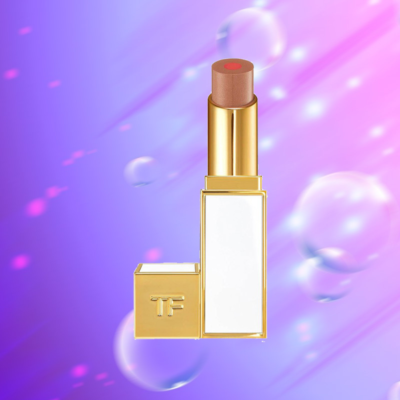 汤姆福特(Tom Ford)Moisturecore白管双色夹心系列唇膏口红3g #02Mustique不易脱妆裸色系