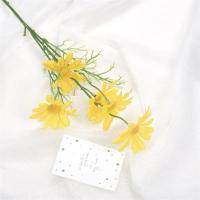 ins风仿真花手捧花小雏菊荷兰菊花写真摄影道具假花装饰花摆件花|ins风[黄色] 10支[50朵花]