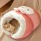 墨绿兔子 中号-7斤内宠物 猫窝冬季保暖猫床幼猫狗狗窝屋垫别墅封闭式宠物睡袋被子猫咪用品