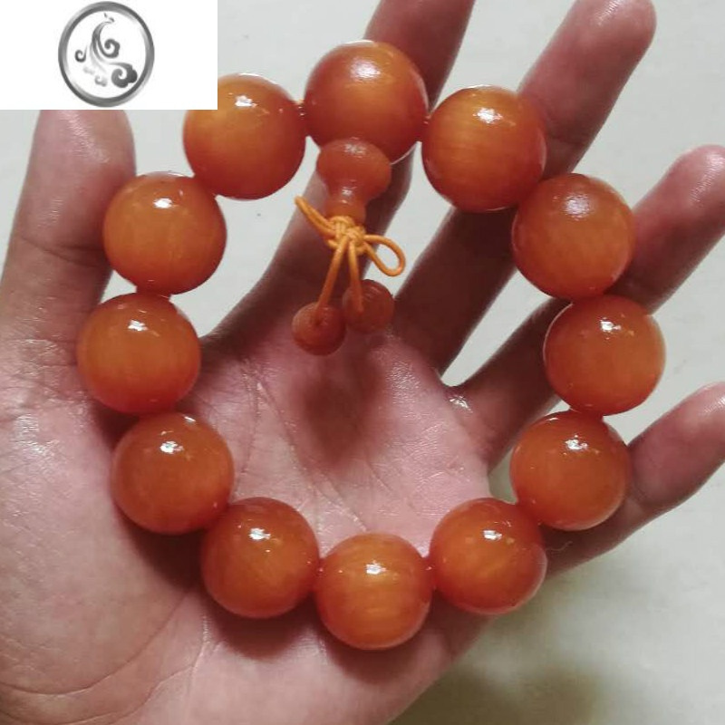 jimi长白山全透光琥珀木手串满油东北沉香手链松明子明丁佛珠红松香木