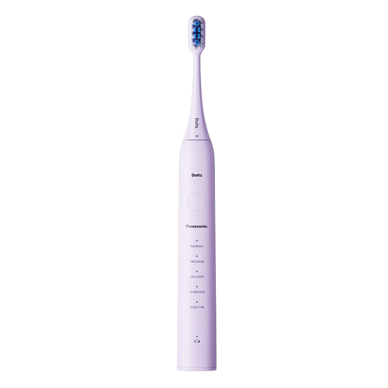 松下(Panasonic) 电动牙刷小彩刷软毛成人磁悬浮声波震动清洁DC02紫色
