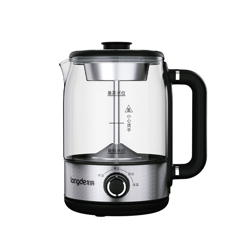 龙的longdeldzc126a养生壶煮茶器12l容量烧水壶304不锈钢热水壶精准