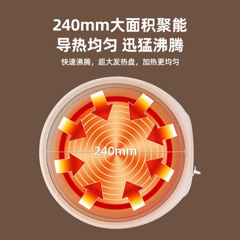 SANSUI山水 5L电火锅家用电煮锅多功能锅电热锅分体式电炒锅多用途小电锅 MHGE5002高清大图