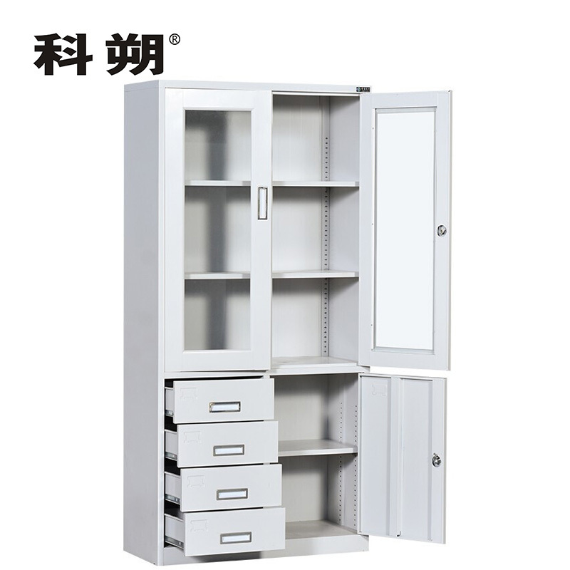 科朔 文件柜铁皮柜资料柜办公室柜子档案柜 偏四斗文件柜 KS-G045