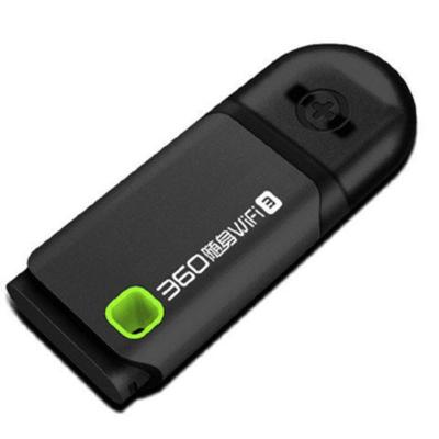 黑色[没品] 360WiFi3便携式随身WiFi增强迷你三代网卡USB移动穿墙手机路由器