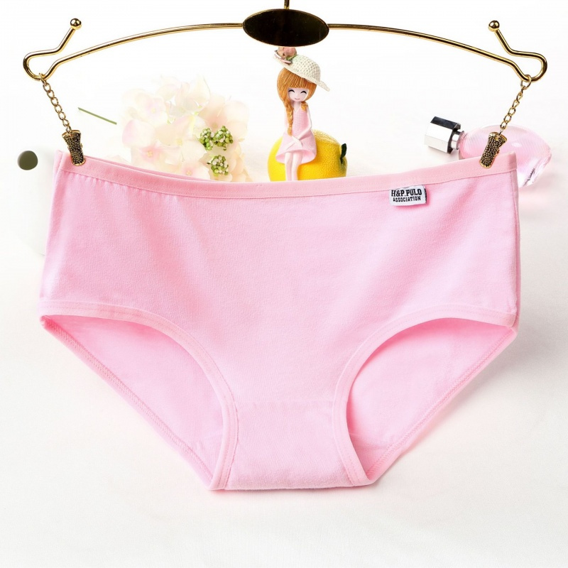 糖果色全棉女士内裤低腰义乌纯棉内裤女式内裤纯色三角裤