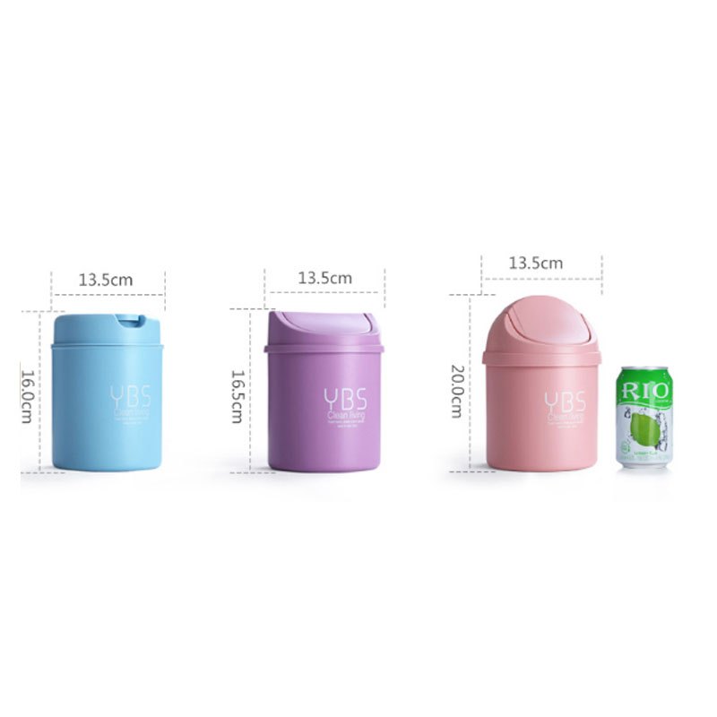 清洁工具桌面垃圾桶家用创意迷你带盖客厅小号筒卧室桌上纸篓简约生活日用清洁用品