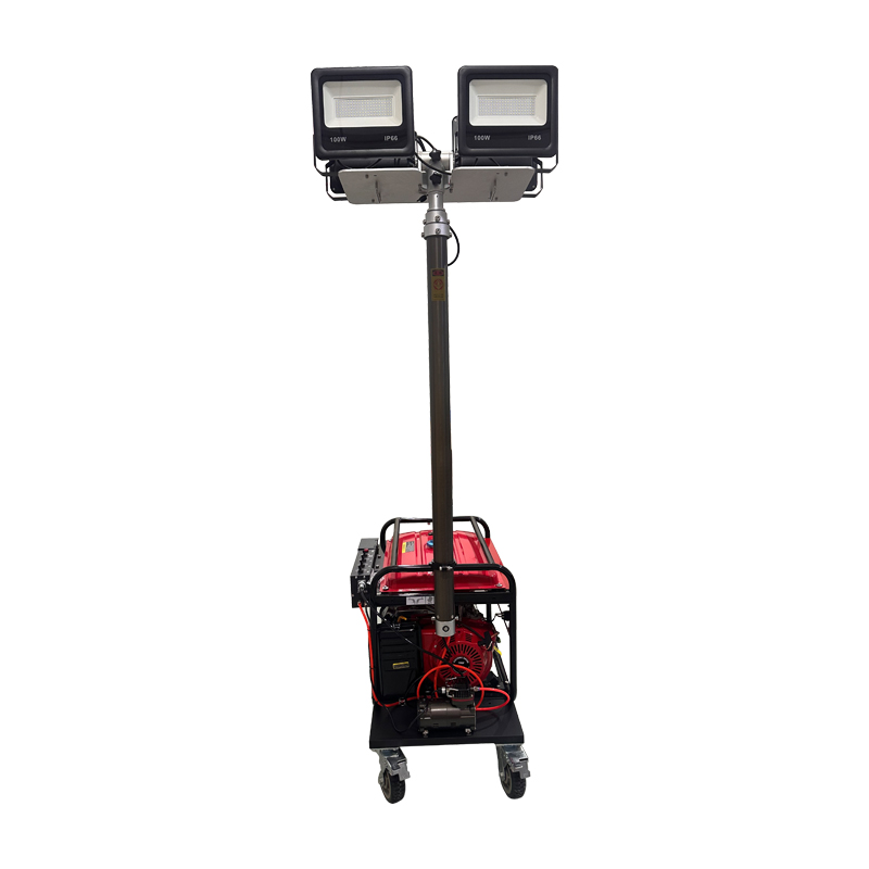 顶火 GMD6111 AC220V 100W*4 IP66 光源类别LED 发电机功率5KW 固态自动升降工作灯高清大图